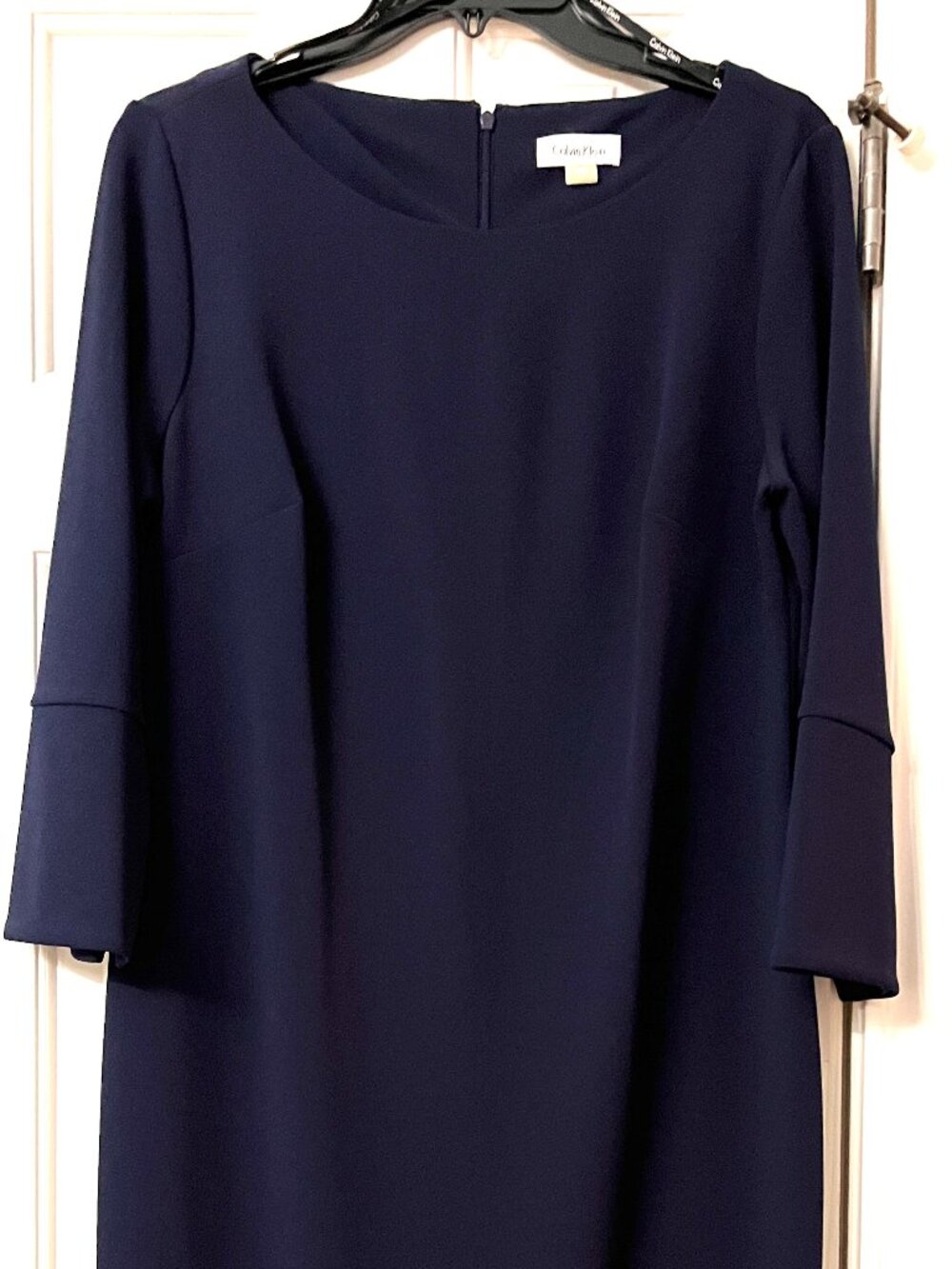 Calvin Klein Navy Cocktail Sheath Dress, Size 14